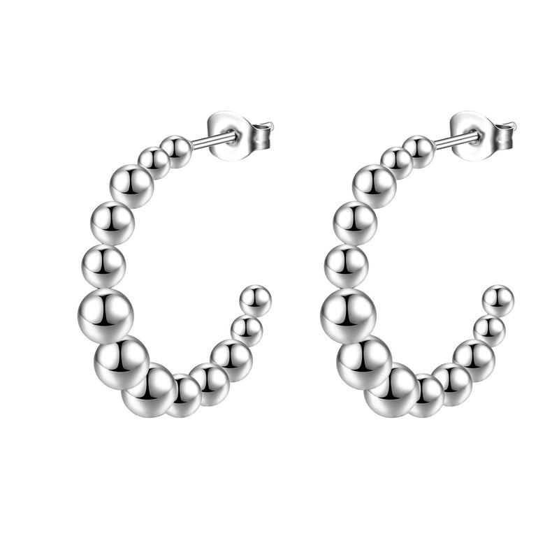 1 Pair Fashion Solid Color Plating 201 Stainless Steel 18K Gold Plated Earrings