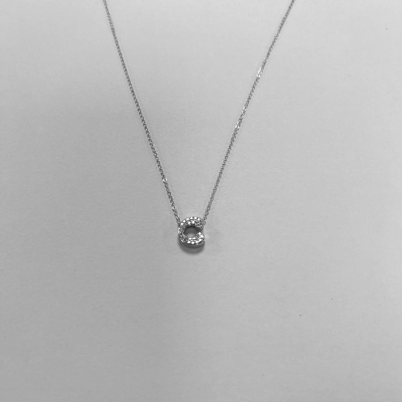 Minimalist Letter Copper Zircon Necklace In Bulk