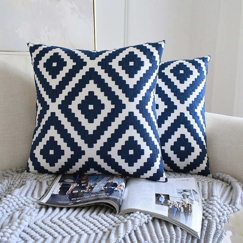 Minimalist Classic Style Geometric Blended Pillow Cases Couch & Sofa Decor