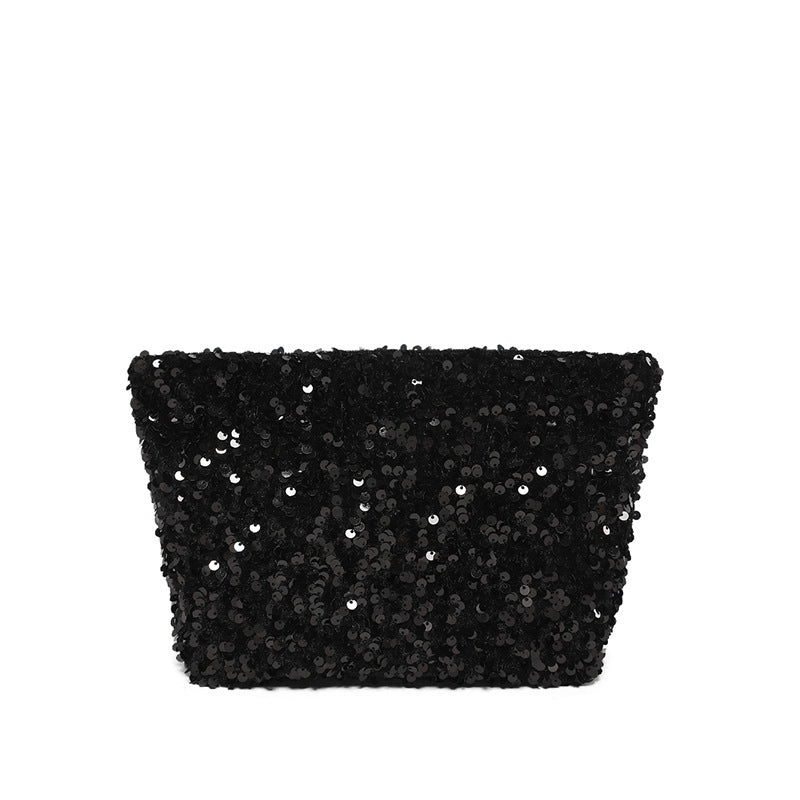 Women's Medium PVC Solid Color Streetwear Sewing Thread Square Zipper Clutch Bag
