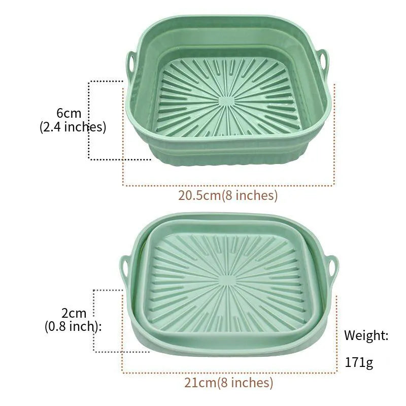 Air fryer silicone tray