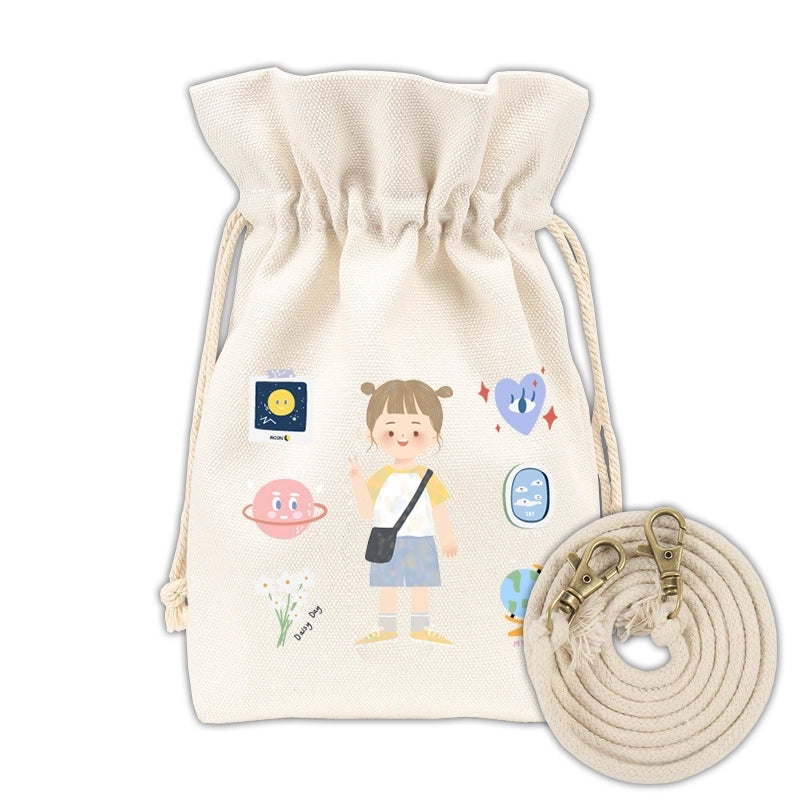 Women's Preppy Style Streetwear Fruit Canvas Shopping Bags