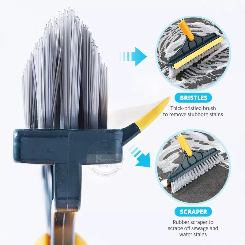 2IN1 FLOOR SCRUBBER CLEANING WIPER BRUSH