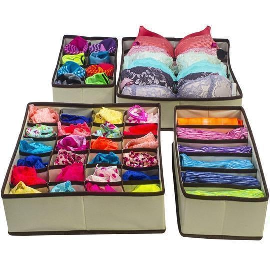 🔥Buy 2 Get 15% OFF -Foldable Closet Underwear Organizer(4 pics/1 Set)