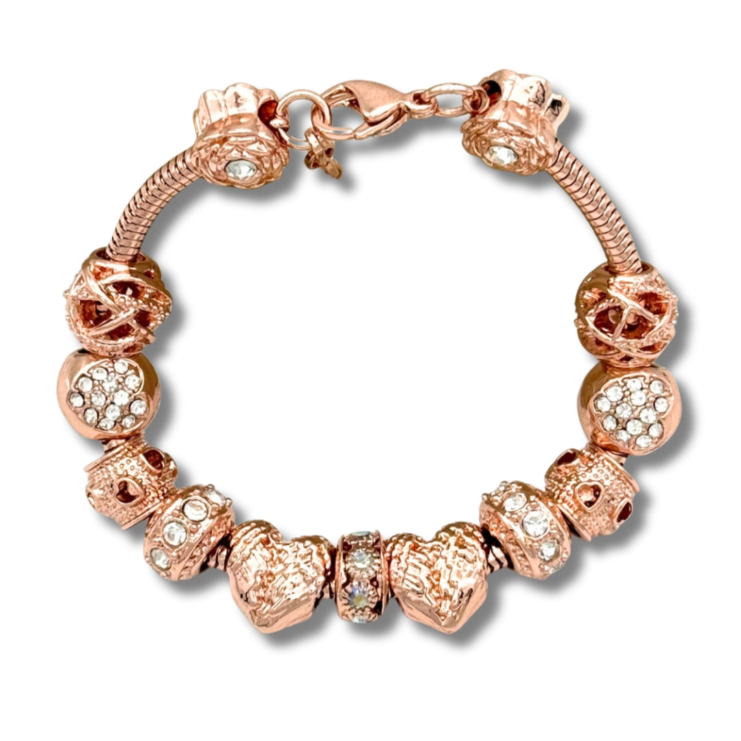 Rose Gold Angel Wing Bracelet