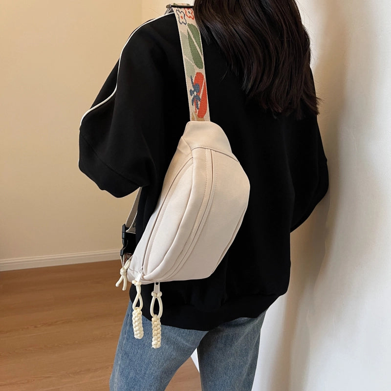 Women's Elegant Vacation Streetwear Solid Color Nylon Waist Bags