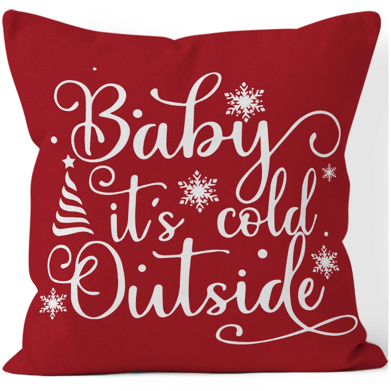 Cute Christmas Tree Snowman Short Plush Pillow Cases