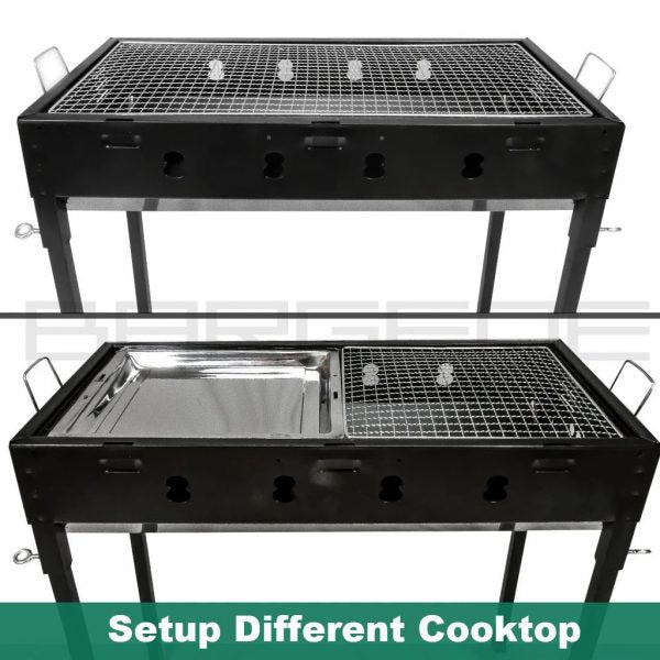 Large Outdoor Bbq Grill With Height Adjustment