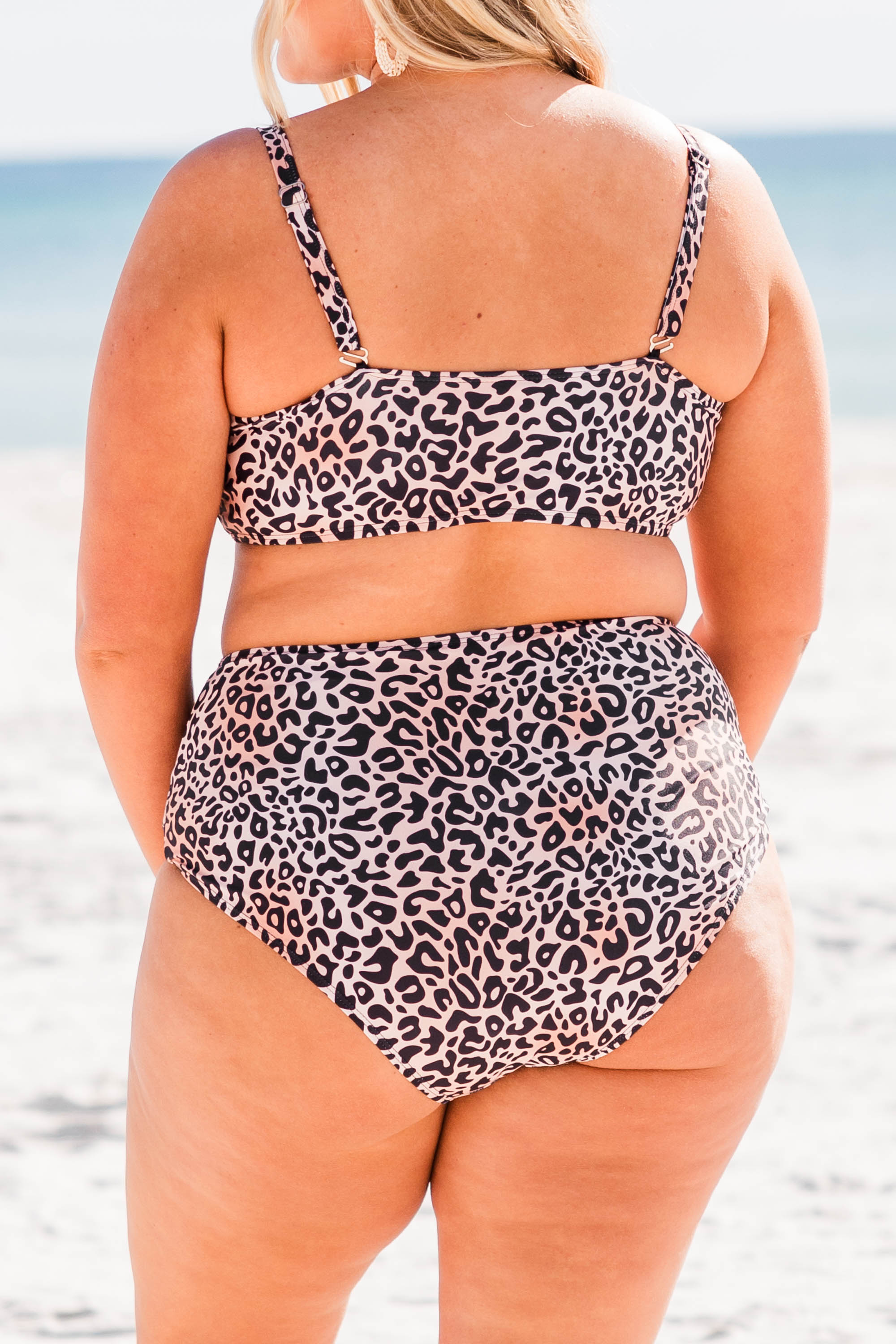 Jungle On The Beach Swim Bottom. Leopard