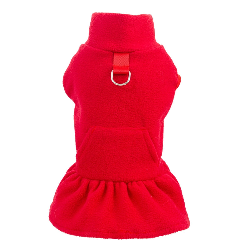 Plush Dog Clothes Autumn/winter Princess Dress Pet Apparel Teddy Small Dog Manufacturer