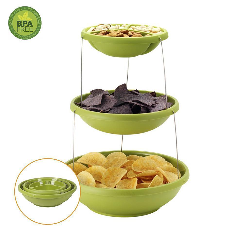 Fozzils Twistfold Party Bowls (3 Tiers)