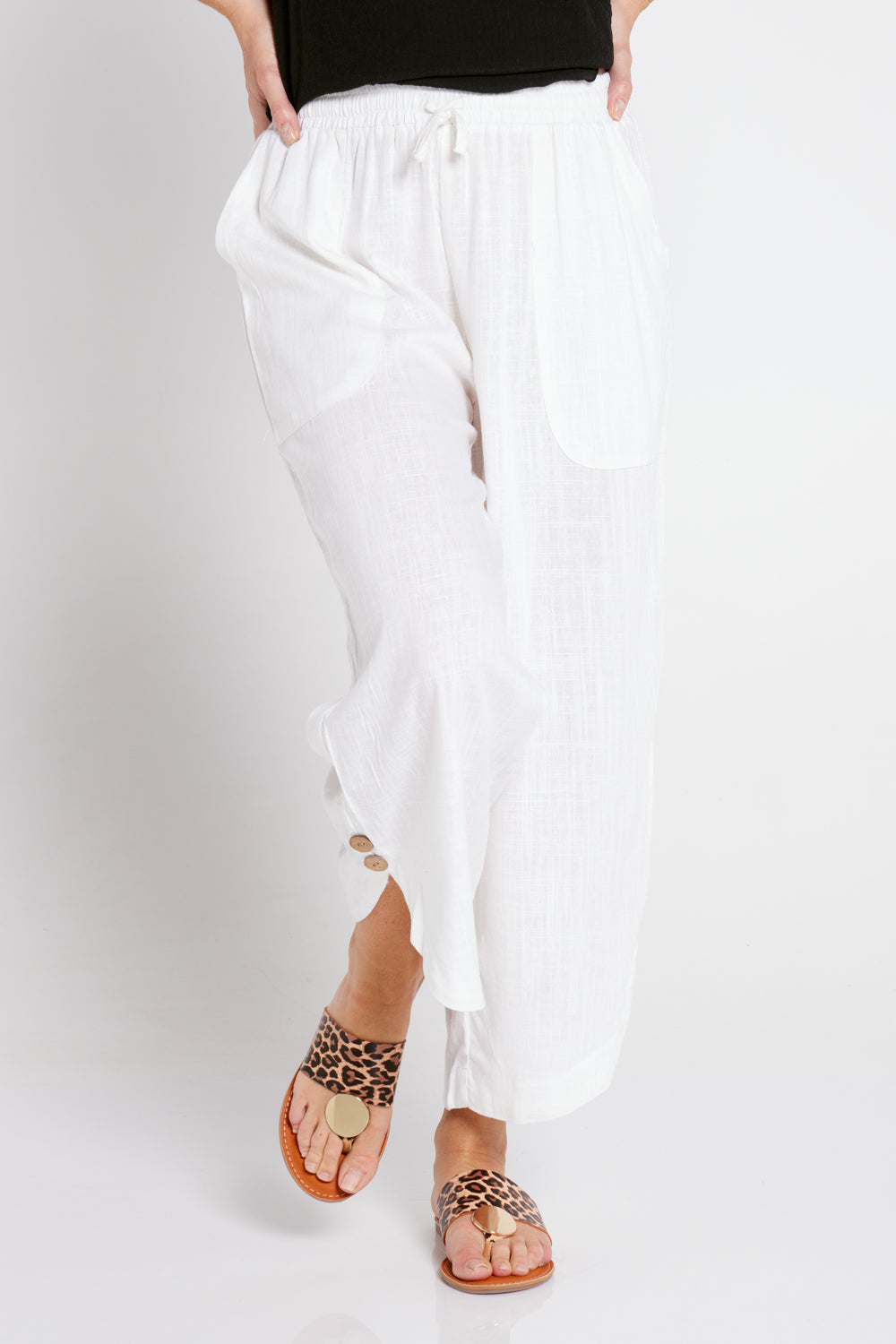 Linen Pants - Ivory