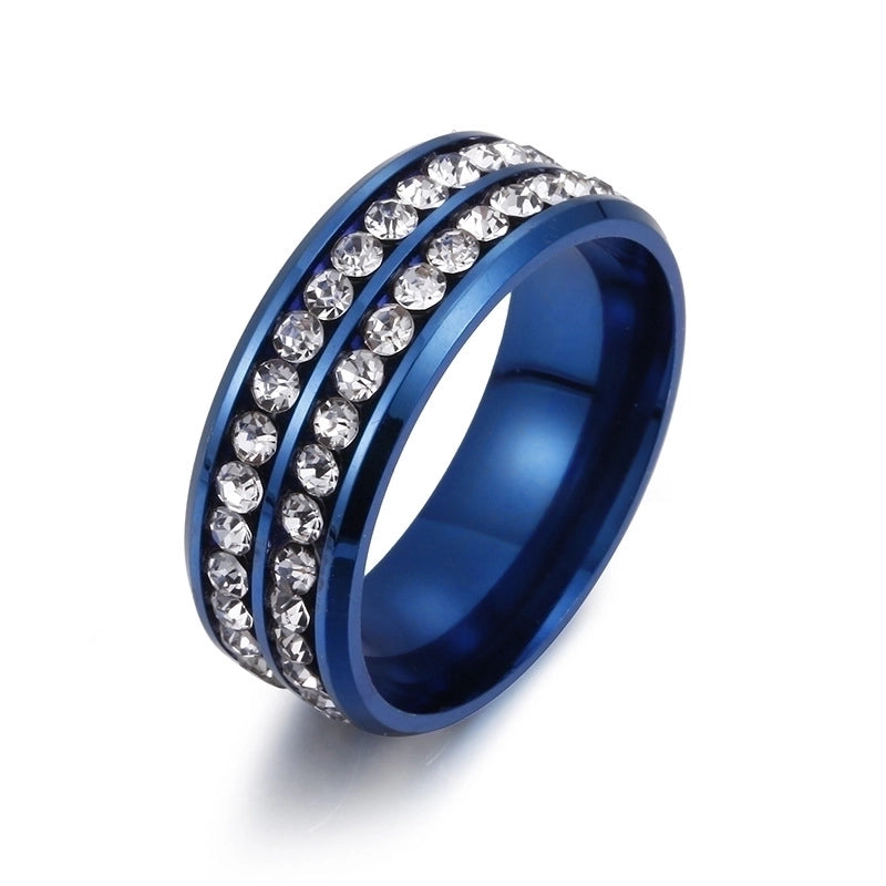 Fashion Geometric 201 Stainless Steel Artificial Gemstones Gold Plated
