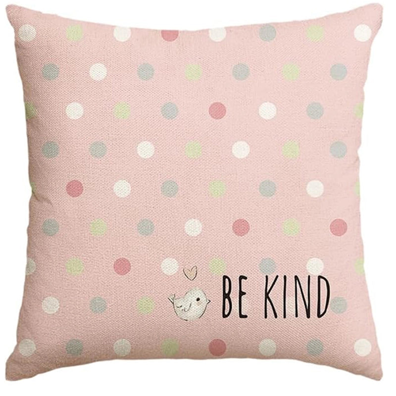 Easter Cute Classic Style Rabbit Letter Linen Pillow Cases Couch & Sofa Decor