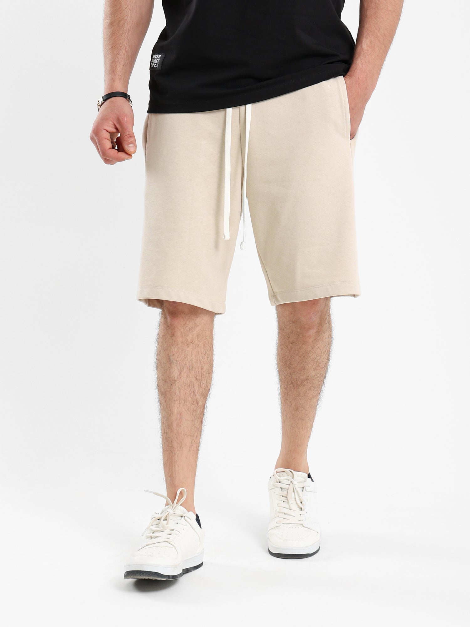 Basic Melton Shorts Regular Fit