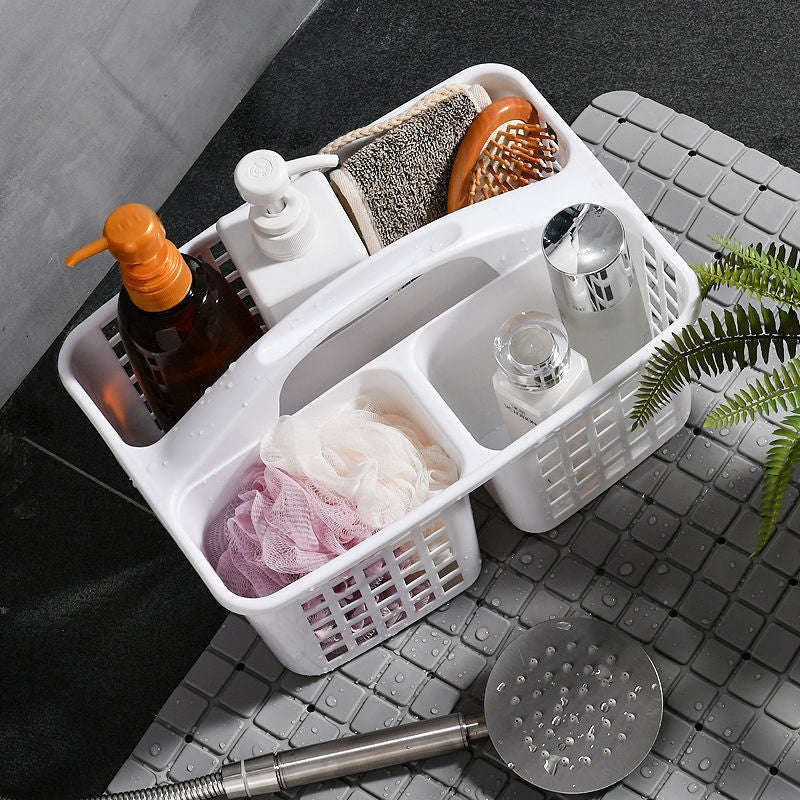 3 Compartment Storage Basket With Handle