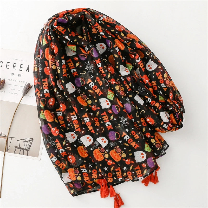Unisex Casual Minimalist Printing Polyester Scarf