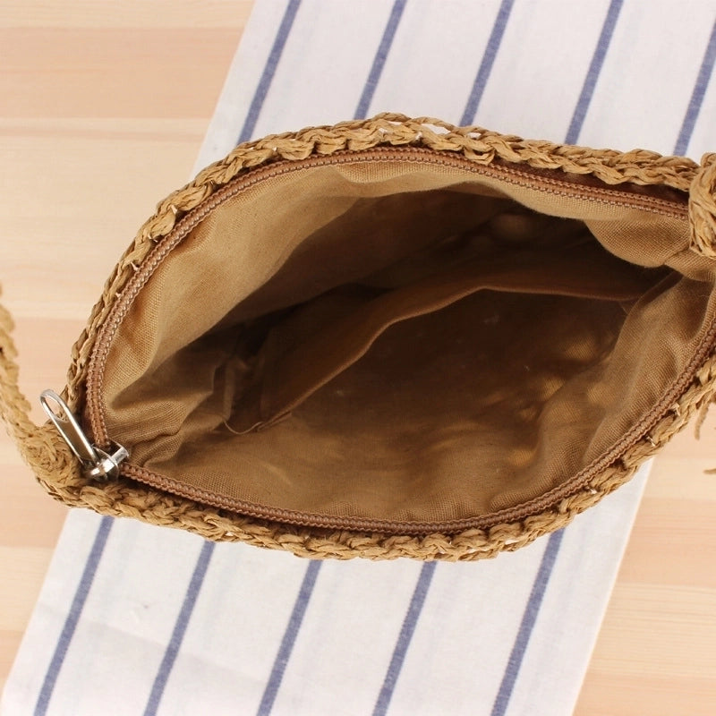 Women's Small Spring&summer Straw Basic Straw Bag