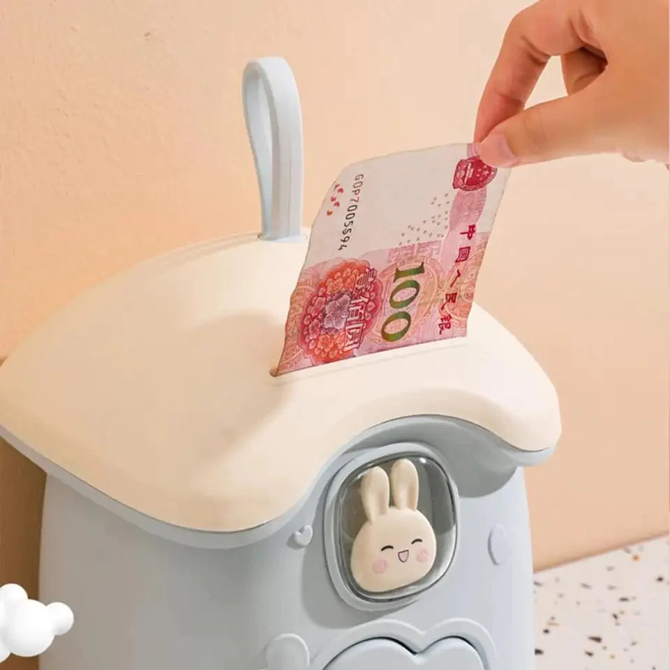 Mushroom Money Banking Toy. Kid Money Saving Box. Paper Note And Coin Saving Box