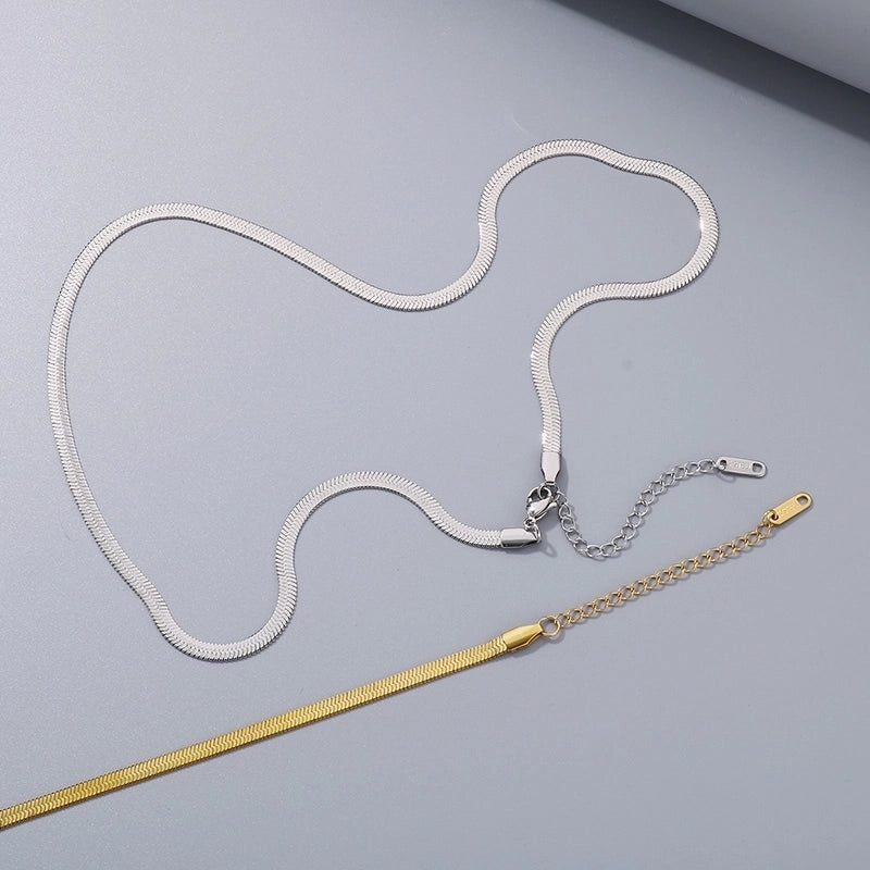Minimalist Geometric 304 Stainless Steel 18K Gold Plated Necklace
