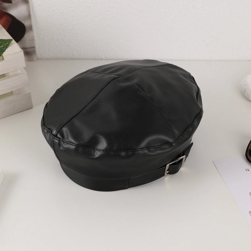 Women's Solid Color Classic Style Solid Color Eaveless Beret Hat