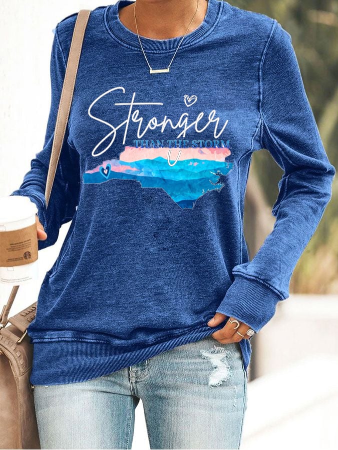 Women's Hurricane Helen Disaster Relief Printed Sweatshirt