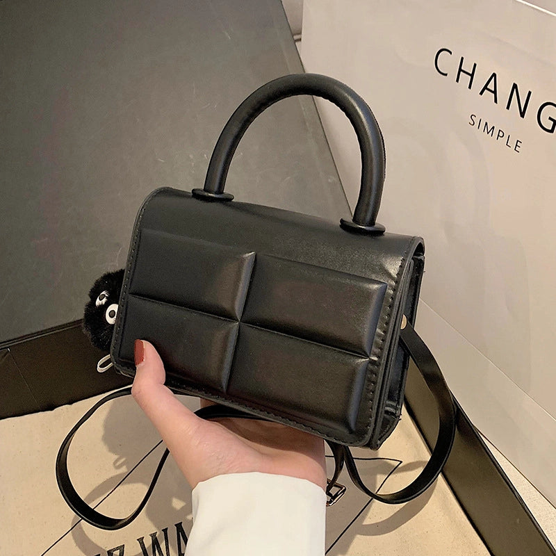 Women's Small Pu Leather Solid Color Streetwear Square Magnetic Buckle Shoulder Bag Handbag Crossbody Bag