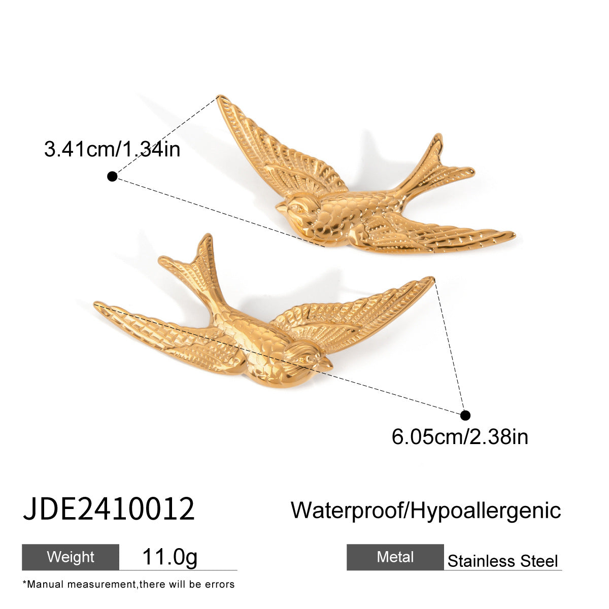 Jie Ding Stainless Steel Valentine'S Day Bow Earrings Zircon Heart Earrings Titanium Steel Earrings