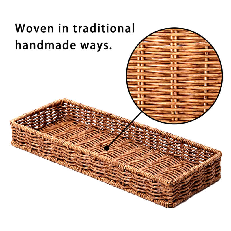 Imitation rattan tray