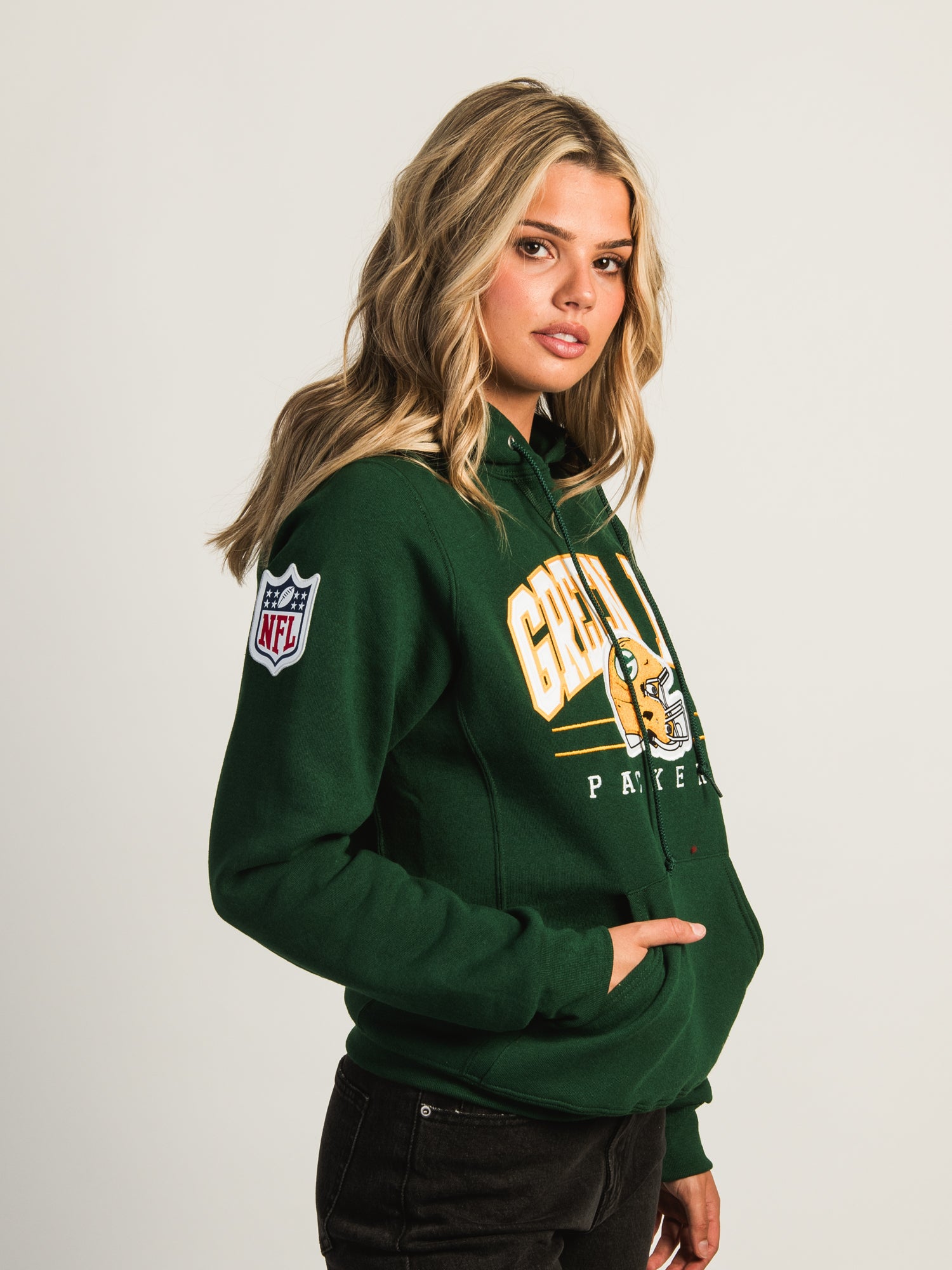 RUSSELL NFL GB PACKERS CH PULLOVER HOODIE