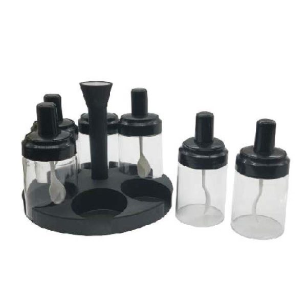 6 Pieces Revolving Spice Jar