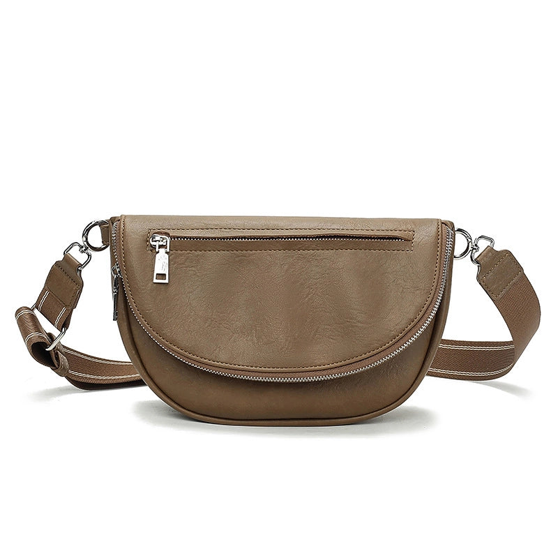 Women's Medium Pu Leather Solid Color Streetwear Square Flip Cover Cloud Shape Bag