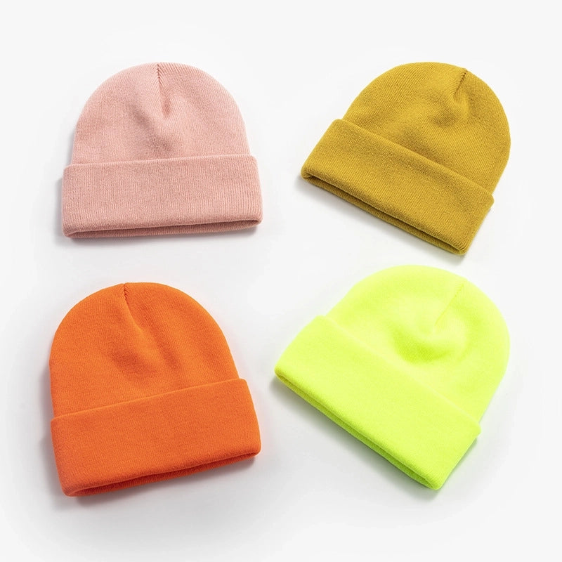Unisex Minimalist Solid Color Eaveless Wool Cap
