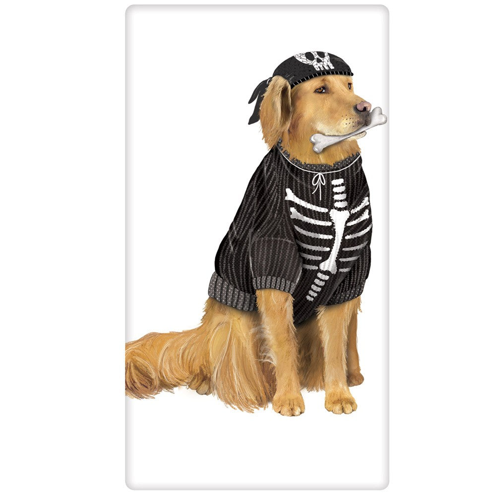 Golden Retriever in Hallowen Costume Towel