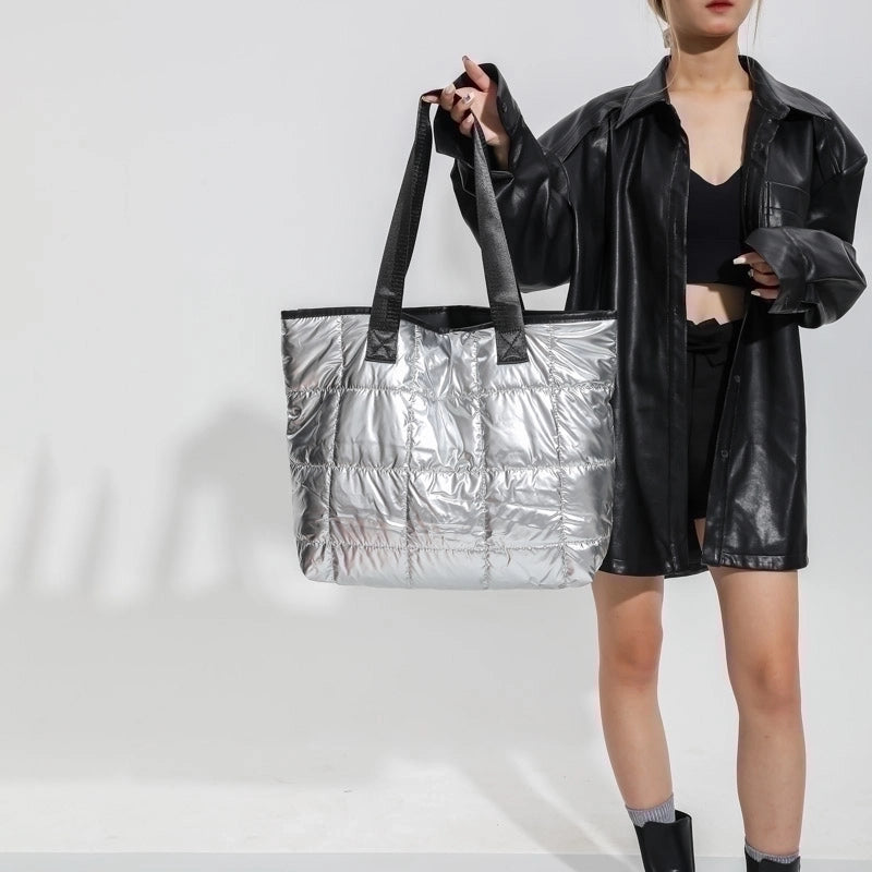 Women's Pu Leather Plaid Solid Color Preppy Style Classic Style Sewing Thread Square Zipper Underarm Bag
