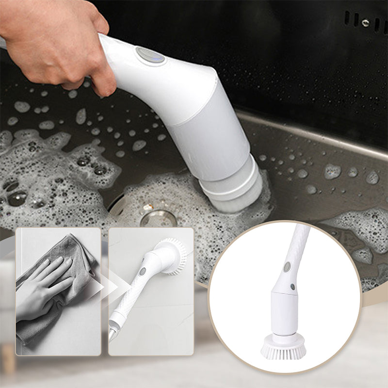 🏆Hot Sale 49% OFF⏳Waterproof Telescopic Electric Spin Scrubber