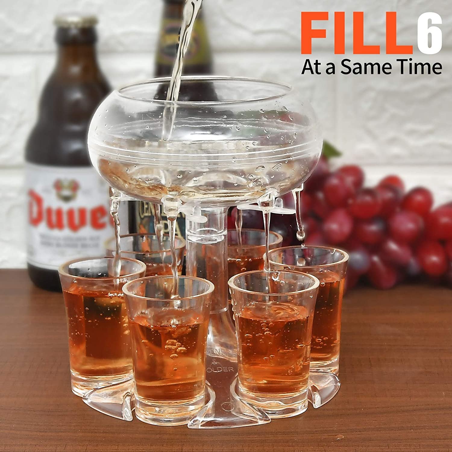 (🍀Early Spring Sale)-🥂 6 Shot Glass Dispenser and Holder