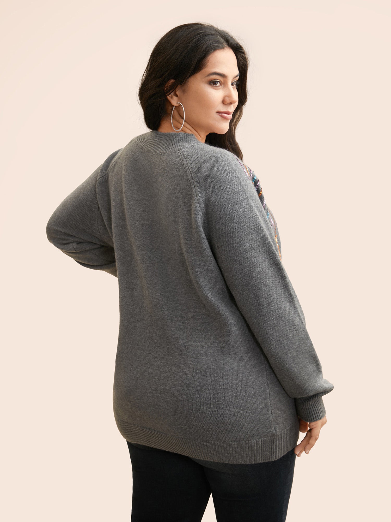 Supersoft Essentials Sequin Raglan Sleeve Pullover