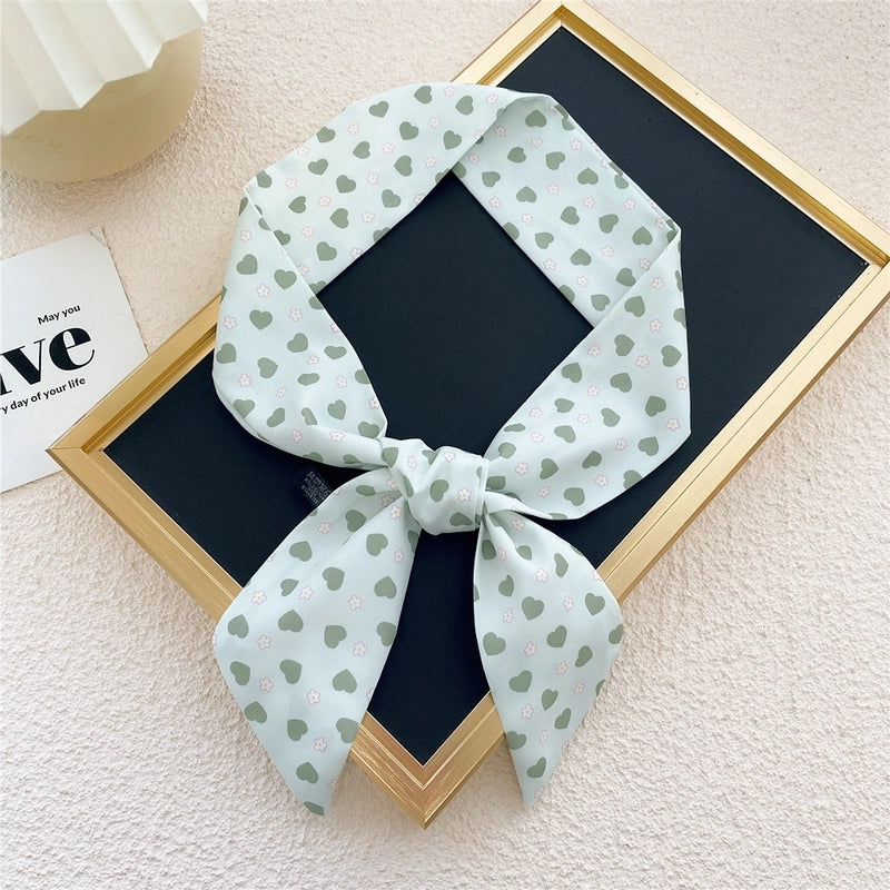 Fashion Printing Streamer Narrow Silk Scarf