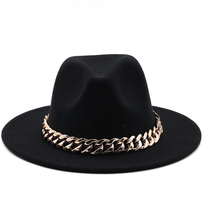 Accessories Woolen Big Brim Fashion Jazz Top Hats