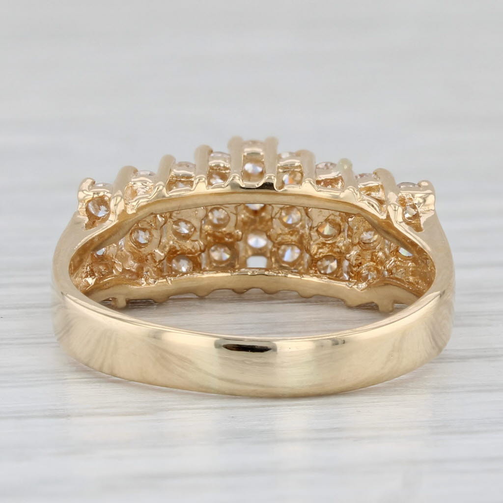 0.80ctw Tiered Diamond Ring 18k Yellow Gold Size 6.75 Stackable