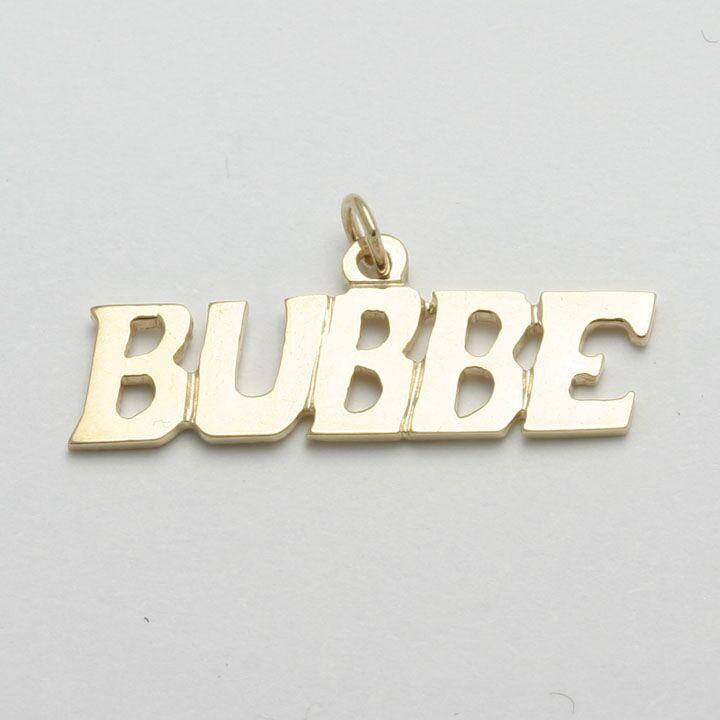 14k Gold Bubbe Pendant