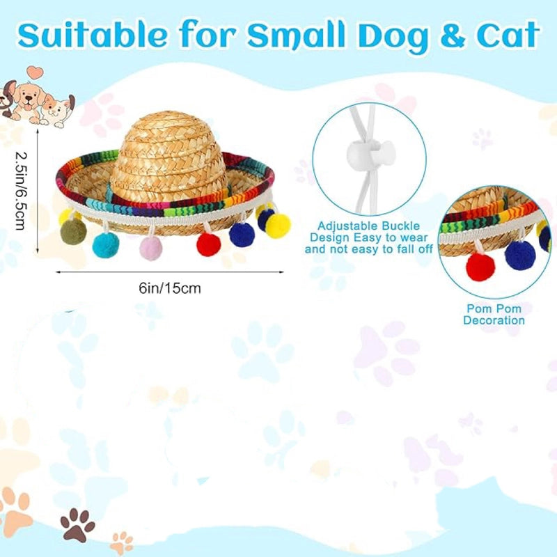 Cute Polyester Stripe Pet Saliva Towel Pet Hat
