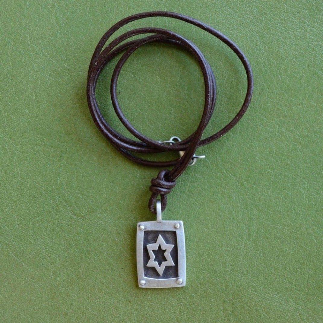 Men's Star of David Necklace - (Cord or Chain)