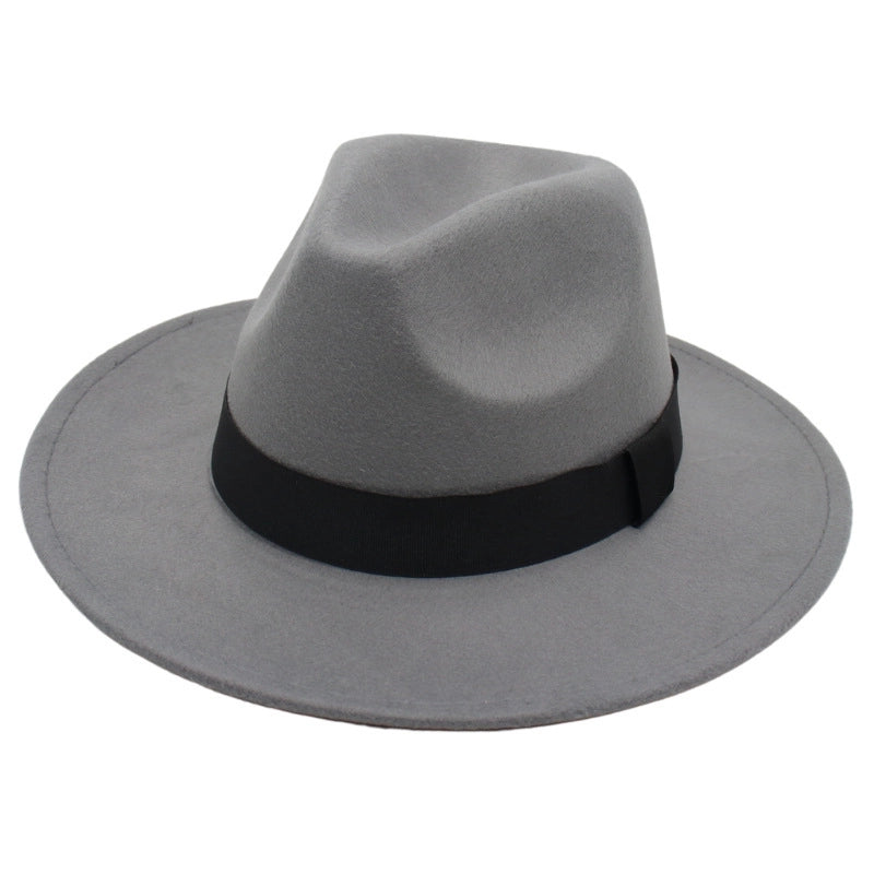 Beach Ferdo Hat Tie-dyed Top Hat Jazz Hat Men And Women Felt Hat Temperament Woolen Hat Trend