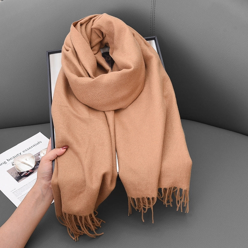 Women's Basic Solid Color Polyester Scarf