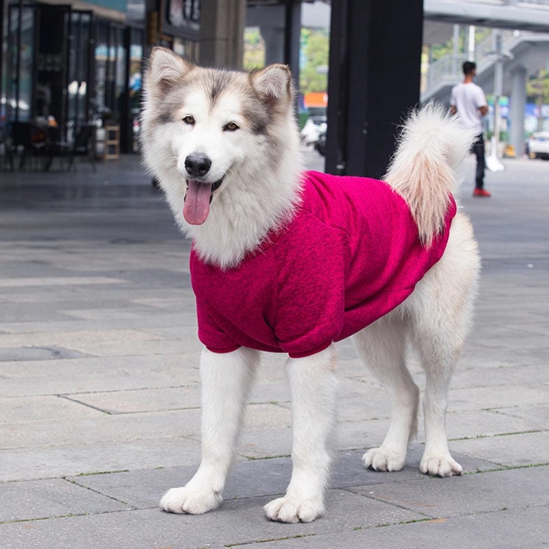 Medium And Large Dogs Autumn And Winter Wool Sweater Warm Side Animal Husbandry Samo French Bucket Pet Dog Cat Clothes Supplies Golden Retriever