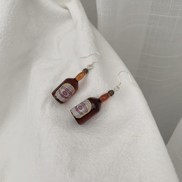 Tiny Beer Earrings