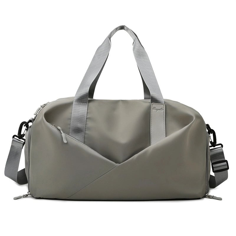 New Fashion Fitness Travel Bag Portable Shoulder Large Capacity Oxford Cloth Dry And Wet Separate Sports Bag Independent Shoe Bin