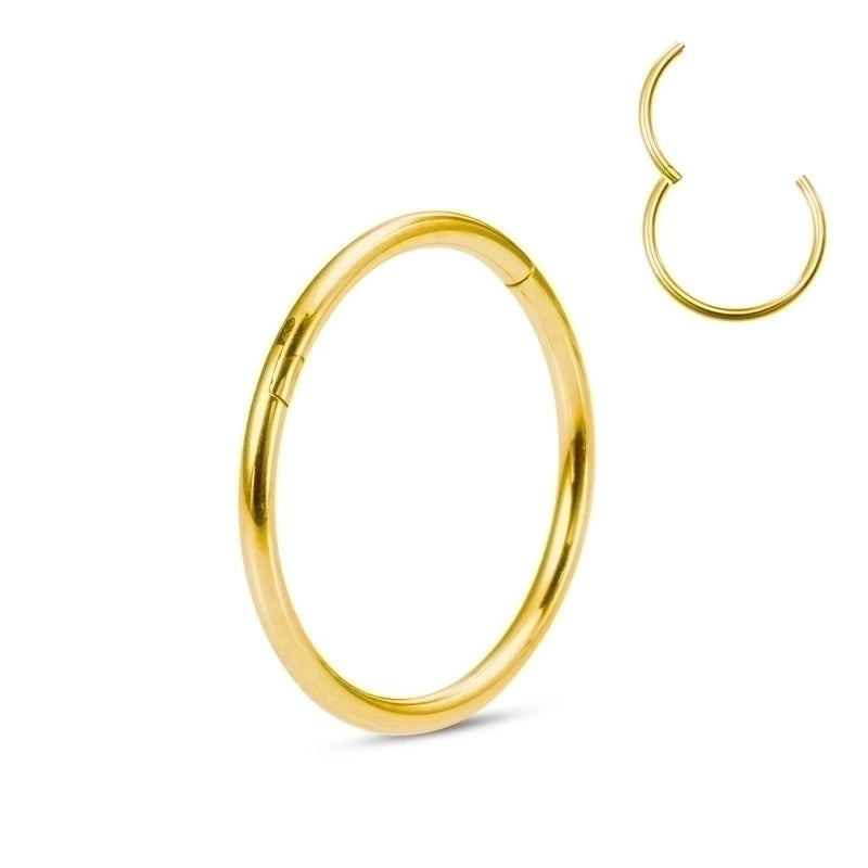 Minimalist Round Stainless Steel Plating Nose Ring